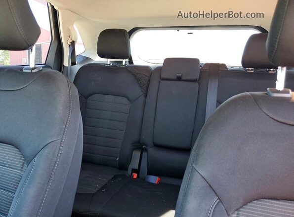 2FMPK3J85HBB92584 2017 FORD EDGE Black Вид задніх сидінь