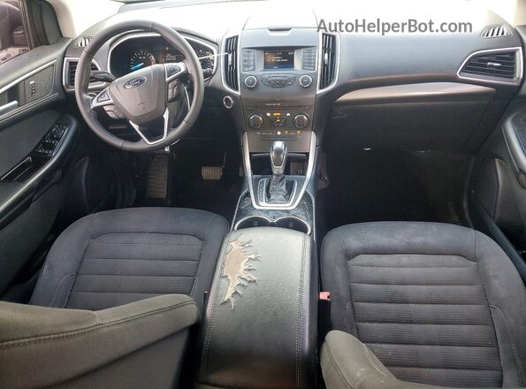 2FMPK3J86HBB25489 2017 FORD EDGE Gray Vista del salpicadero
