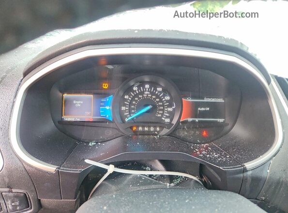 2FMPK3J86HBC07481 2017 FORD EDGE White ხელსაწყოთა პანელის ხედი