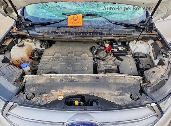 2FMPK3J86HBC07481 2017 FORD EDGE White ძრავის განყოფილების ხედი