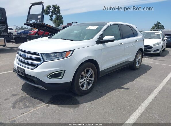 2FMPK3J87GBC07181 2016 FORD EDGE White Vista tres cuartos delantera izquierda