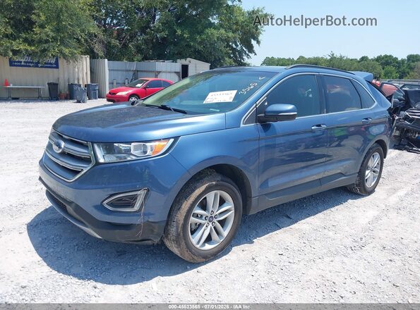 2FMPK3J87JBB84637 2018 FORD EDGE Blue Vista tres cuartos delantera izquierda