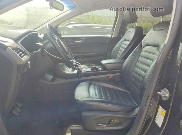 2FMPK3J88HBB82616 2017 FORD EDGE Черный Вид салона спереди