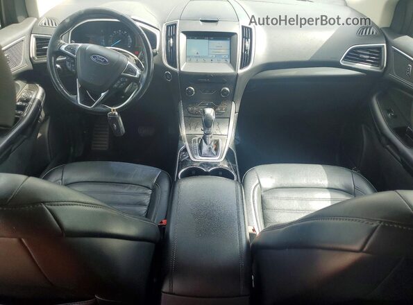 2FMPK3J88HBB82616 2017 FORD EDGE Черный Вид панели приборов