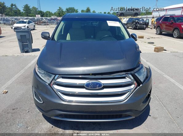 2FMPK3J88HBC16909 2017 FORD EDGE Серый Вид щитка приборов