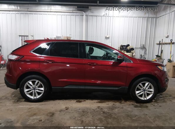 2FMPK3J88JBC50242 2018 FORD EDGE Red Vista interior trasera