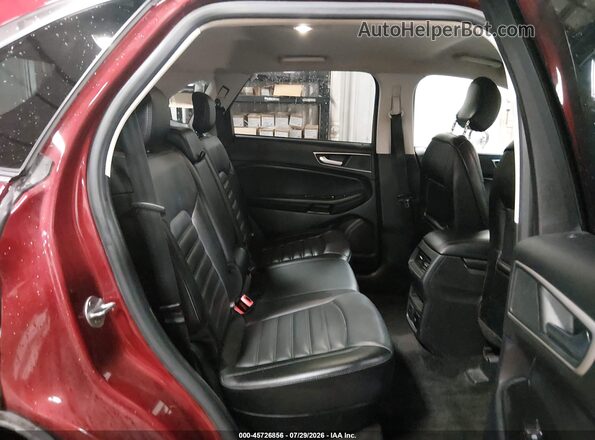 2FMPK3J88JBC50242 2018 FORD EDGE Red Vista de la etiqueta del VIN