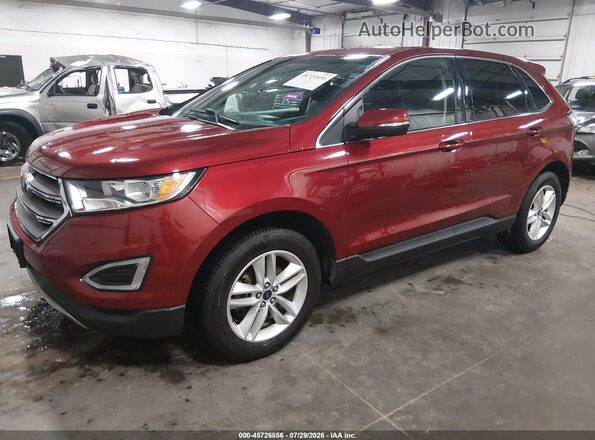 2FMPK3J88JBC50242 2018 FORD EDGE Red Vista tres cuartos delantera izquierda