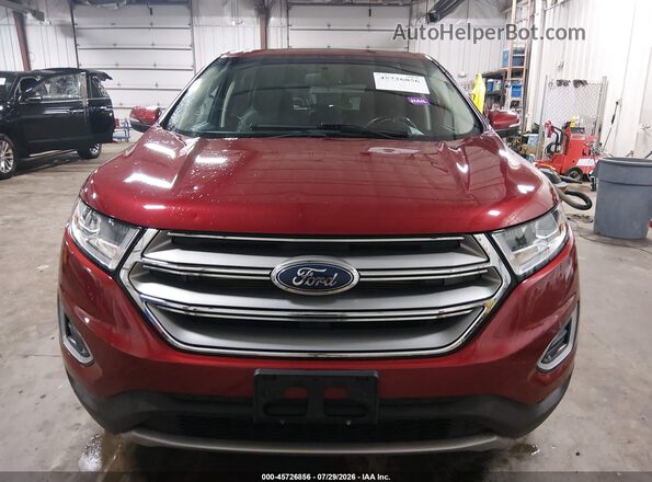 2FMPK3J88JBC50242 2018 FORD EDGE Red Vista del cuadro de instrumentos