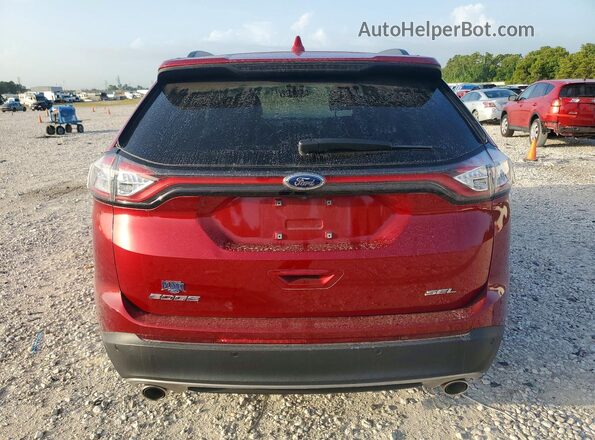 2FMPK3J89HBC30978 2017 FORD EDGE Red Widok z tyłu