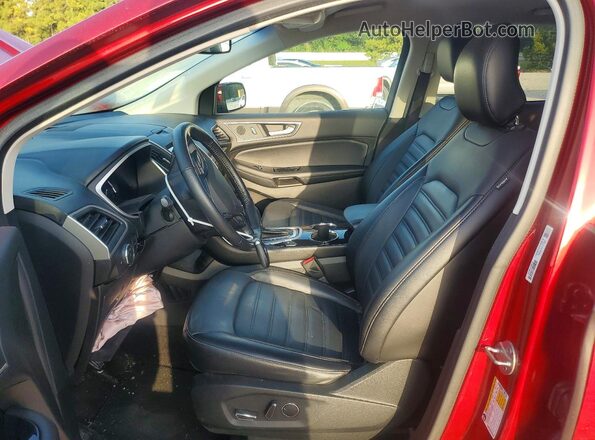 2FMPK3J89HBC30978 2017 FORD EDGE Red Widok wnętrza z przodu