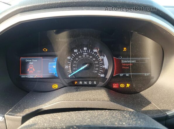 2FMPK3J89HBC30978 2017 FORD EDGE Red Widok zestawu wskaźników