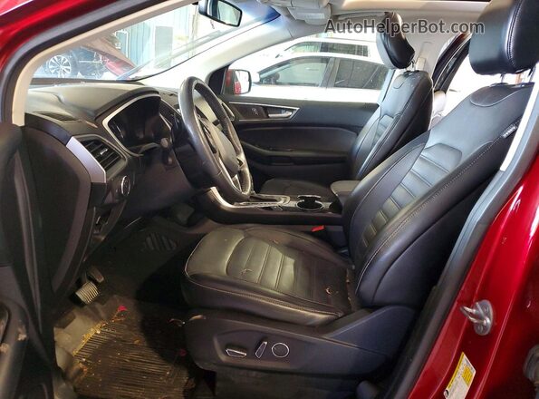 2FMPK3J89JBC10509 2018 FORD EDGE Red Vista interior delantera
