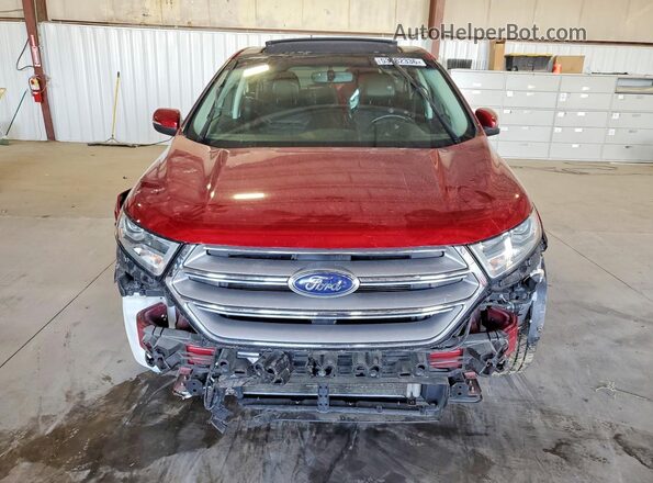 2FMPK3J89JBC10509 2018 FORD EDGE Red Vista frontal