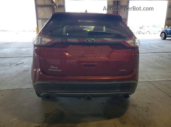 2FMPK3J89JBC10509 2018 FORD EDGE Red Vista trasera