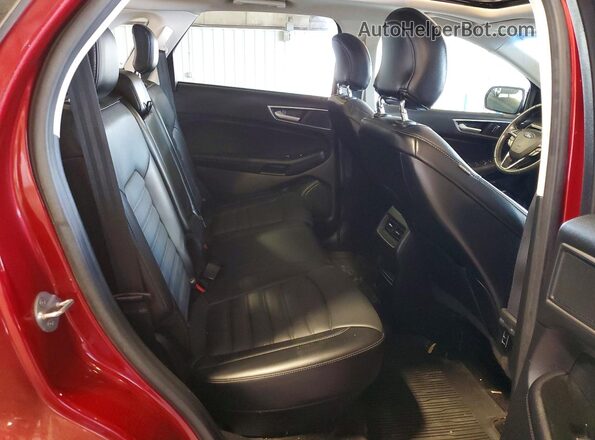 2FMPK3J89JBC10509 2018 FORD EDGE Red Vista interior trasera