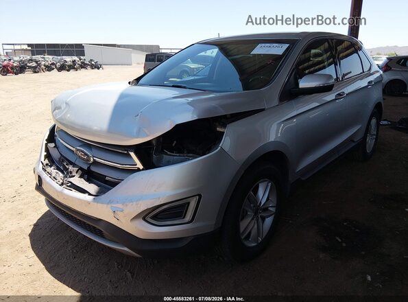 2FMPK3J89JBC27729 2018 FORD EDGE Silver წინა მარცხენა ხედი სამი მეოთხედიდან