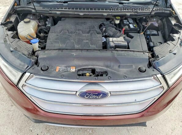 2FMPK3J8XGBC40174 2016 FORD EDGE Maroon Շարժիչի բաժամունքի տեսք