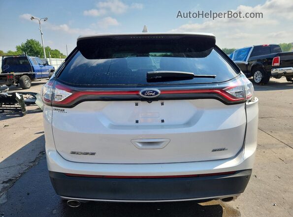 2FMPK3J8XJBB30071 2018 FORD EDGE White Widok z tyłu