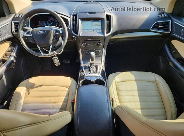 2FMPK3J8XJBB30071 2018 FORD EDGE White Widok deski rozdzielczej