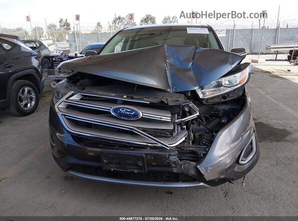 2FMPK3J8XJBB39997 2018 FORD EDGE Gray Dashboard view