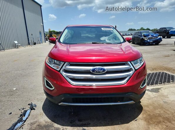 2FMPK3J8XJBC10129 2018 FORD EDGE Красный Вид спереди