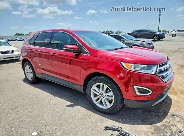 2FMPK3J8XJBC10129 2018 FORD EDGE Красный Передняя правая четверть