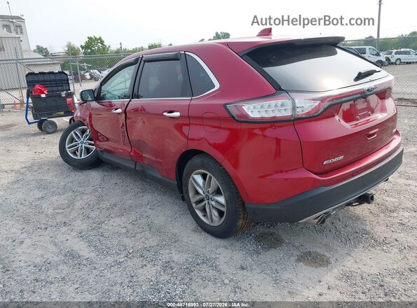 2FMPK3J8XJBC19252 2018 FORD EDGE Red Tył lewy