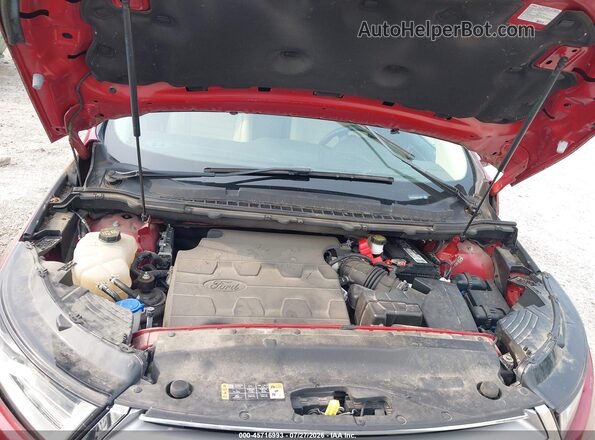 2FMPK3J8XJBC19252 2018 FORD EDGE Red Widok z tyłu