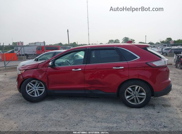 2FMPK3J8XJBC19252 2018 FORD EDGE Red Widok wnętrza 360 stopni