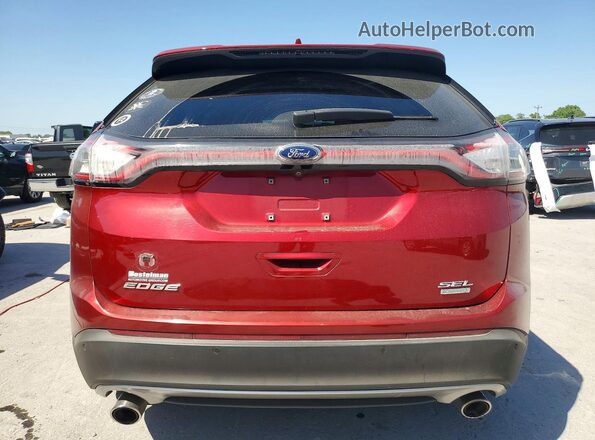 2FMPK3J90GBC33887 2016 FORD EDGE Red უკანა ხედი