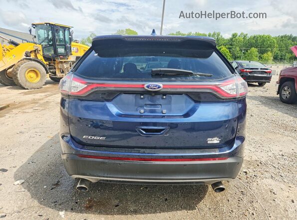2FMPK3J90HBB15534 2017 FORD EDGE Blue Vista trasera