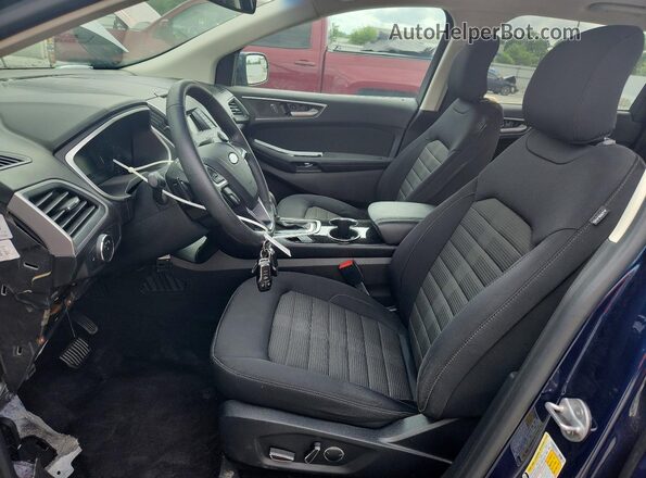 2FMPK3J90HBB15534 2017 FORD EDGE Blue Vista interior delantera