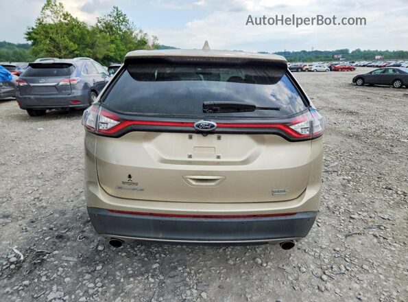 2FMPK3J90HBB45357 2017 FORD EDGE Gold Вид ззаду