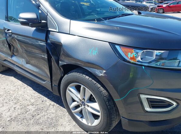 2FMPK3J90JBB62083 2018 FORD EDGE Gray წინა ხედი