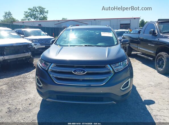2FMPK3J90JBB62083 2018 FORD EDGE Gray ხელსაწყოთა პანელის ხედი