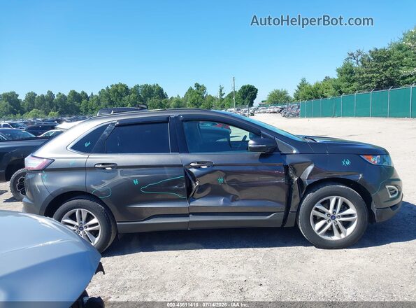 2FMPK3J90JBB62083 2018 FORD EDGE Gray უკანა სალონის ხედი
