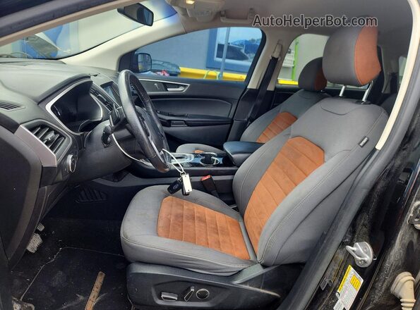 2FMPK3J90JBC23299 2018 FORD EDGE Black Вид салону спереду