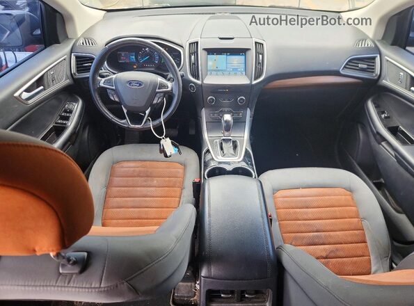 2FMPK3J90JBC23299 2018 FORD EDGE Black Вид панелі приладів