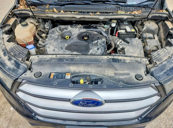 2FMPK3J90JBC23299 2018 FORD EDGE Black Вид підкапотного простору