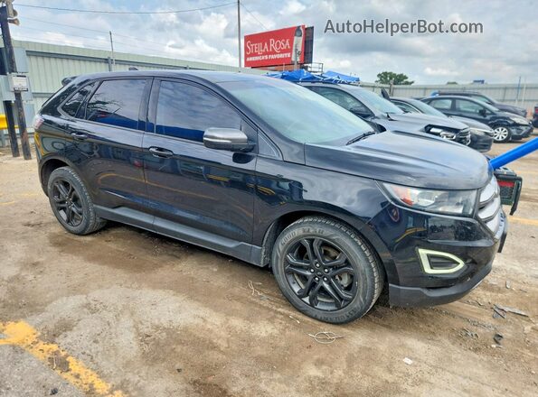 2FMPK3J90JBC23299 2018 FORD EDGE Black Передня права чверть