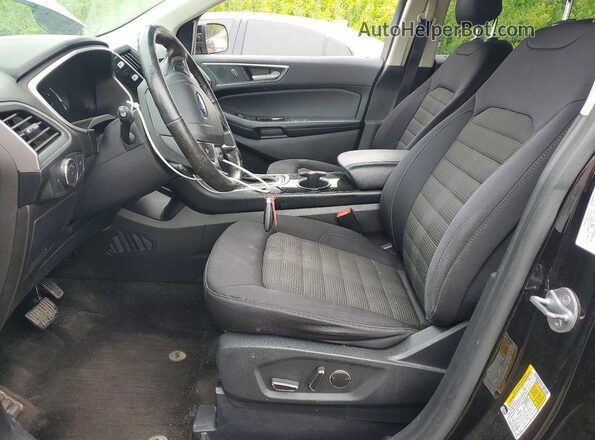 2FMPK3J90JBC23867 2018 FORD EDGE Black Widok wnętrza z przodu