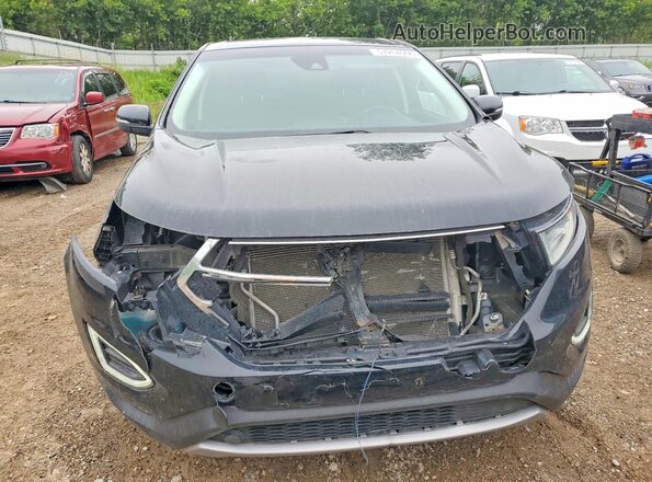 2FMPK3J90JBC23867 2018 FORD EDGE Black Widok z przodu