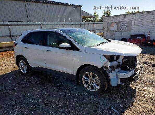 2FMPK3J90KBC00140 2019 FORD EDGE White Delantero derecho