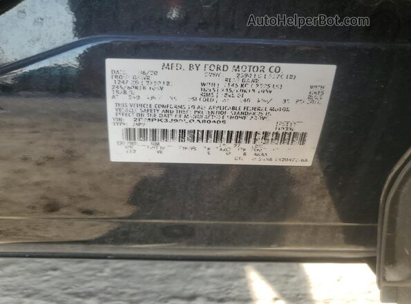 2FMPK3J90LBA80406 2020 FORD EDGE Черный Вид подкапотного пространства