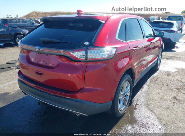 2FMPK3J91GBB19185 2016 FORD EDGE Красный Задняя правая четверть