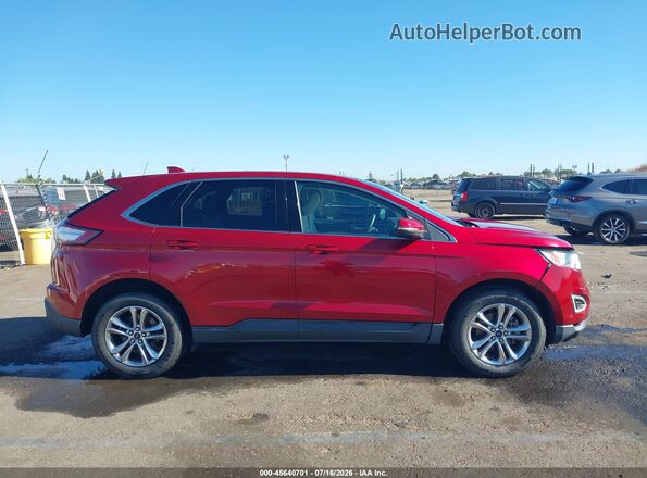 2FMPK3J91GBB19185 2016 FORD EDGE Красный Вид задней части салона
