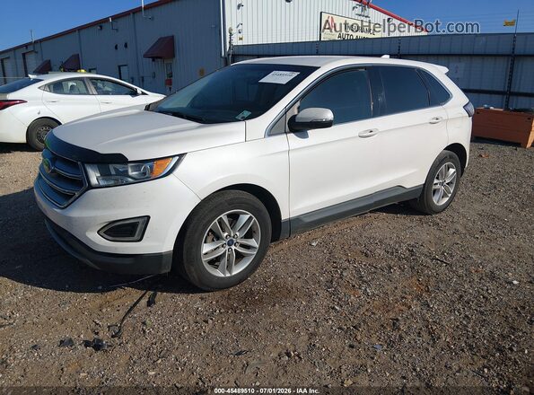 2FMPK3J91GBB70704 2016 FORD EDGE White Vista tres cuartos delantera izquierda