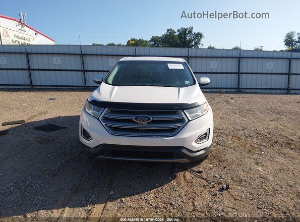 2FMPK3J91GBB70704 2016 FORD EDGE White Vista del cuadro de instrumentos