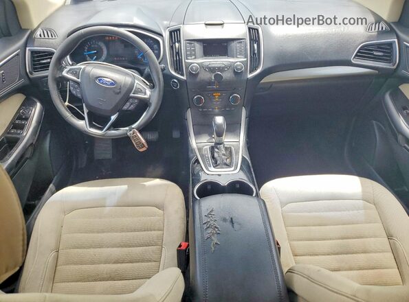 2FMPK3J91GBB78902 2016 FORD EDGE White Dashboard view